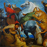 Art Reproductions Example - Tiger, Lion and Leopard Hunt