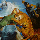 Art Reproductions Example - Tiger, Lion and Leopard Hunt