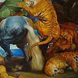 Art Reproductions Example - Tiger, Lion and Leopard Hunt