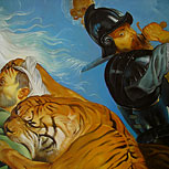 Art Reproductions Example - Tiger, Lion and Leopard Hunt