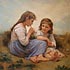 Sample of painting: Childhood Idyll