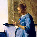 Art Reproductions Example - Woman Reading a Letter