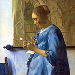 Art Reproductions Example - Woman Reading a Letter