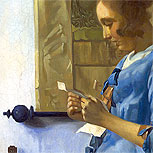 Art Reproductions Example - Woman Reading a Letter