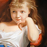 Art Reproductions Example - Young Girl Holding a Doll