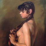 Art Reproductions Example - Nude Egyptian Girl