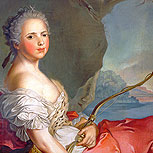 Art Reproductions Example - Portrait of Maria Adelaide of France dressed as Diana, daughter of Louis XV