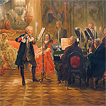 Art Reproductions Example - The Flute Concert of Frederick The Great at Sanssouci