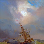Art Reproductions Example - A Ship in the Stormy Sea
