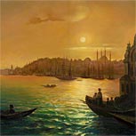 Art Reproductions Example - View of Constantinople by Moonlight