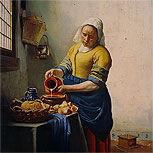 Art Reproductions Example - The Milkmaid (The Kitchen Maid)