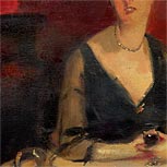 Art Reproductions Example - A Dinner Table at Night (The Glass of Claret)