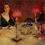 Art Reproductions Example - A Dinner Table at Night (The Glass of Claret)