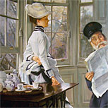 Art Reproductions Example - Reading the News