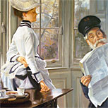 Art Reproductions Example - Reading the News
