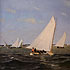 Sample of painting: Sailboats Racing on the Delaware
