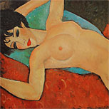 Art Reproductions Example - Red Nude (Nude on a Cushion)