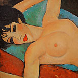 Art Reproductions Example - Red Nude (Nude on a Cushion)
