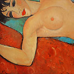 Art Reproductions Example - Red Nude (Nude on a Cushion)
