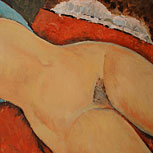 Art Reproductions Example - Red Nude (Nude on a Cushion)