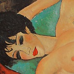 Art Reproductions Example - Red Nude (Nude on a Cushion)