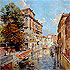 Sample of painting: A View in Venice, Rio S. Marina