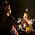 Two Girls Dressing a Kitten by Cadlelight - Wright of Derby - Home