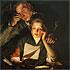 Sample of painting: A Girl reading a Letter with an Old Man