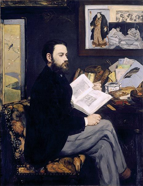 Manet - Portrait of Emile Zola, c.1867/68