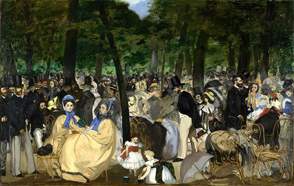 Manet - Music in the Tuileries Gardens, 1862