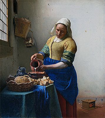 The Milkmaid, c.1658/60 - Johannes Vermeer