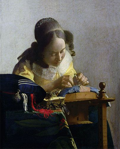 The Lacemaker, c.1669/70 - Johannes Vermeer