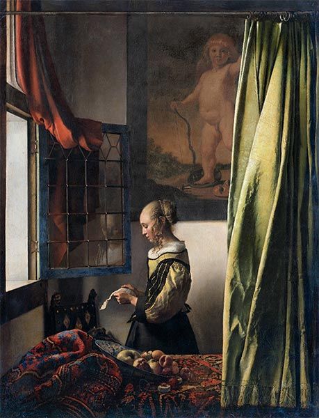 Girl Reading a Letter, c.1657/59 - Johannes Vermeer