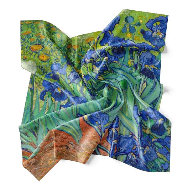 Silk Scarf - Vincent van Gogh - Irises - TOPofART