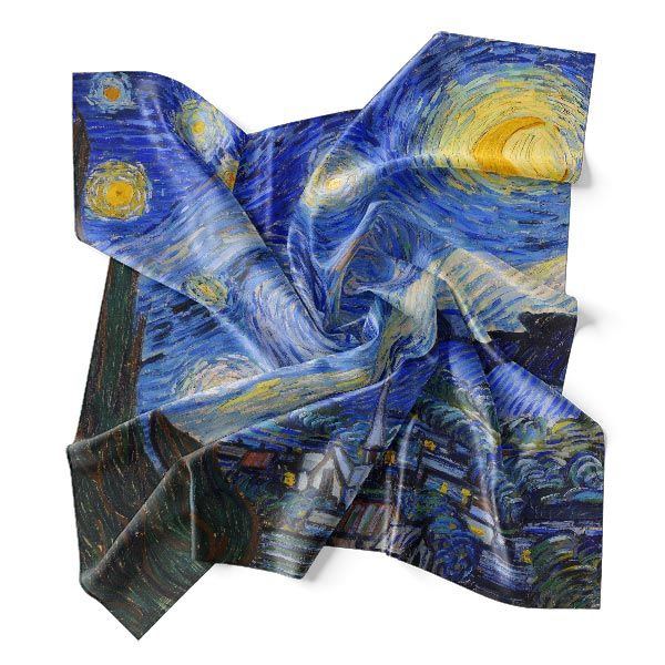 Vincent van Gogh - Starry Night - Silk Scarf by TOPofART