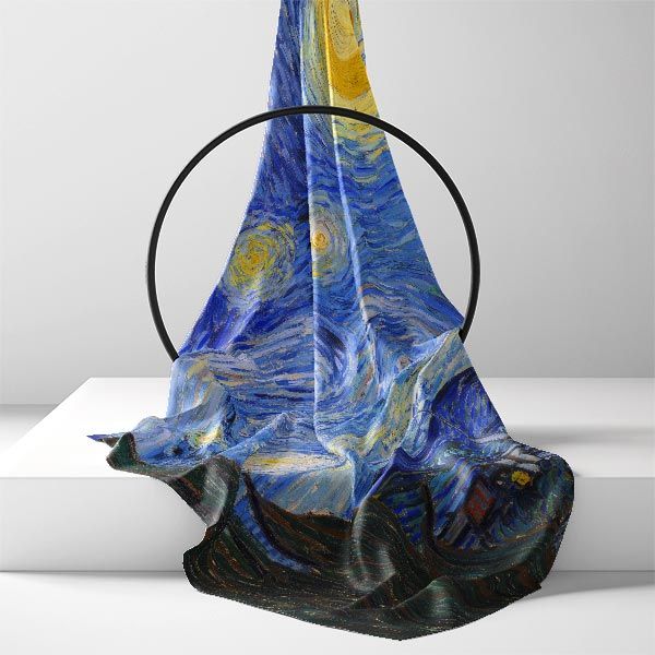 van Gogh - Starry Night - Silk Scarf by TOPofART