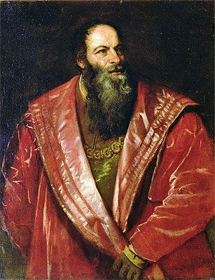 Portrait of Pietro Aretino, 1545 - Titian