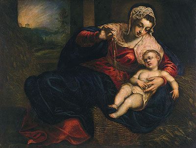 Tintoretto - Madonna and Child, c.1570/72