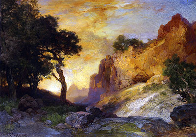 Ein Seitenkanon, Grand Canyon, Arizona, 1905 | Thomas Moran | Gemälde Reproduktion