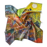 Silk Scarf | Red Vineyards at Arles | Vincent van Gogh | Image Thumb 1