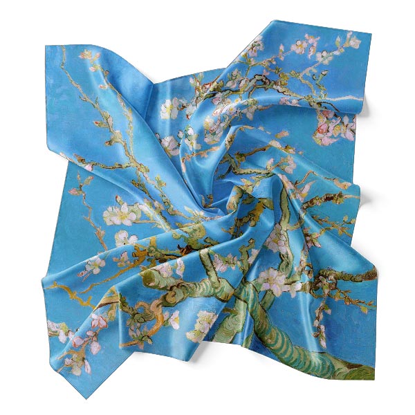 Silk Scarf | Blossoming Almond Tree | Vincent van Gogh | Image 1