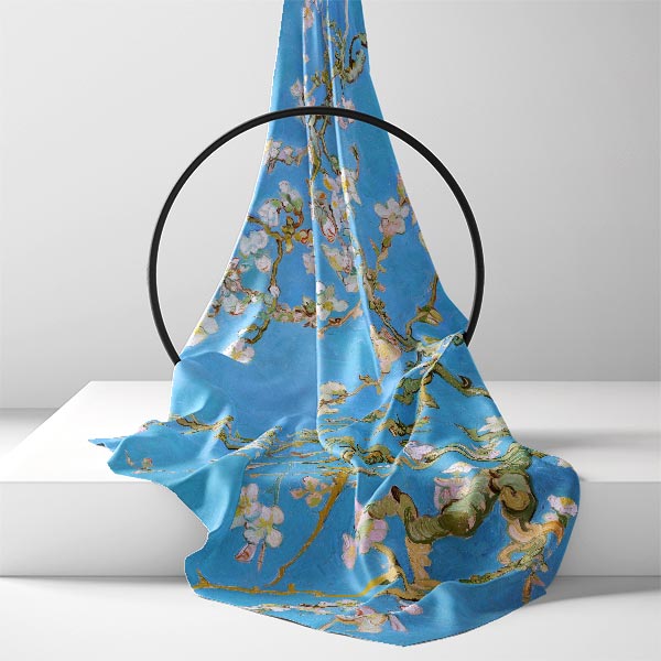 Silk Scarf | Blossoming Almond Tree | Vincent van Gogh | Image 2