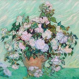 Silk Scarf | Roses | Vincent van Gogh | Original Painting Thumb