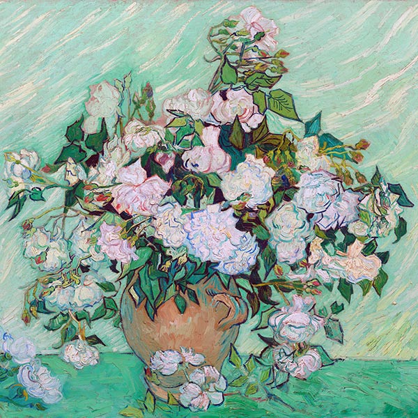 Silk Scarf | Roses | Vincent van Gogh | Original Painting