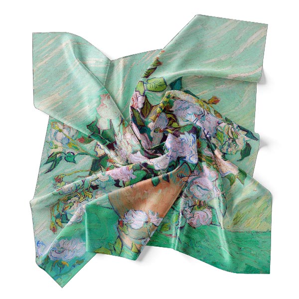 Silk Scarf | Roses | Vincent van Gogh | Image 1