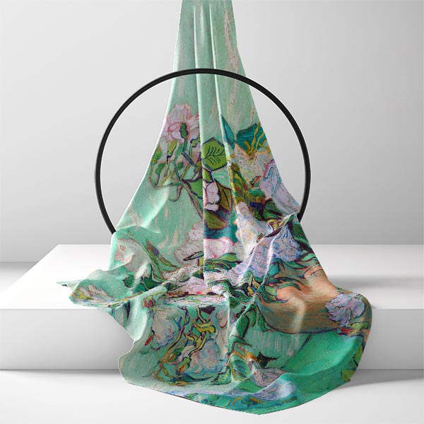 Silk Scarf | Roses | Vincent van Gogh | Image 2