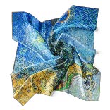 Silk Scarf | Road with Cypress and Star | Vincent van Gogh | Image Thumb 1