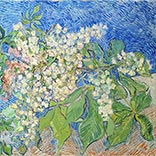 Silk Scarf | Blossoming Chestnut Branches | Vincent van Gogh | Original Painting Thumb