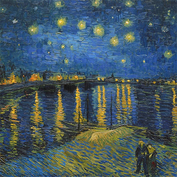 Silk Scarf | Starry Night over the Rhone | Vincent van Gogh | Original Painting