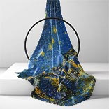 Seidenschal | Sternennacht über der Rhone | Vincent van Gogh | Image Thumb 2